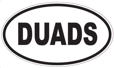 DUADS - Oval Magnet