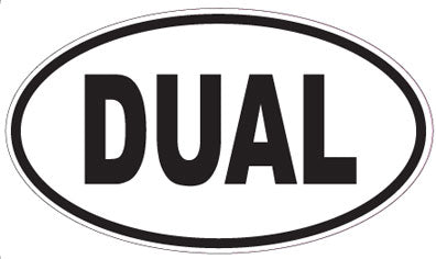 DUAL - Oval Sticker