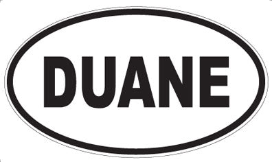 DUANE - Oval Magnet