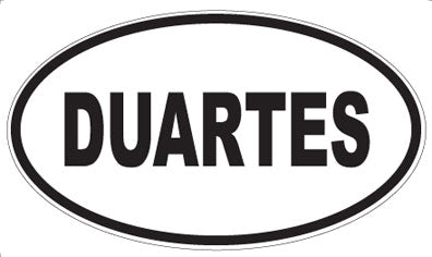 DUARTES - Oval Magnet