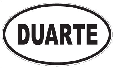 DUARTE - Oval Magnet