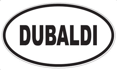 DUBALDI - Oval Sticker