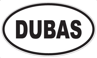 DUBAS - Oval Magnet