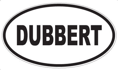 DUBBERT - Oval Sticker