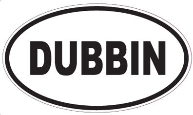 DUBBIN - Oval Sticker