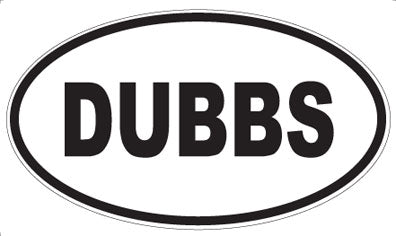 DUBBS - Oval Magnet