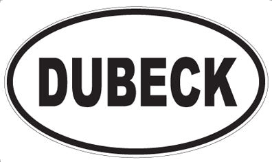 DUBECK - Oval Magnet