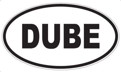 DUBE - Oval Magnet