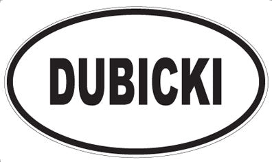 DUBICKI - Oval Magnet