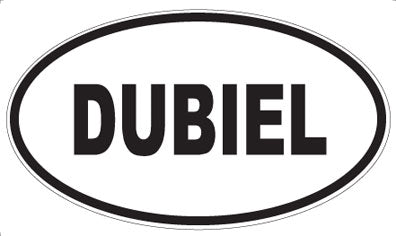 DUBIEL - Oval Sticker