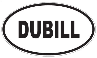 DUBILL - Oval Sticker