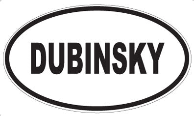 DUBINSKY - Oval Magnet