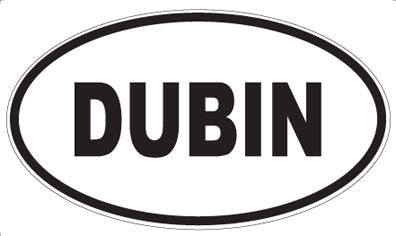DUBIN - Oval Magnet