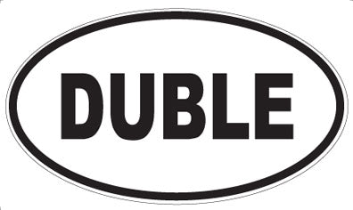 DUBLE - Oval Sticker
