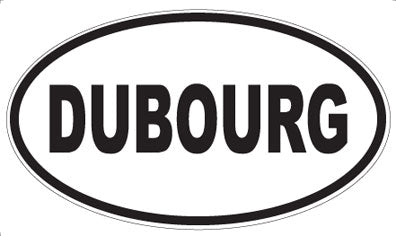 DUBOURG - Oval Sticker