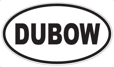 DUBOW - Oval Magnet