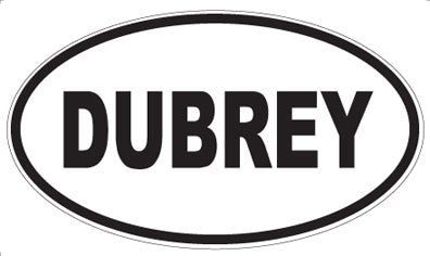 DUBREY - Oval Sticker