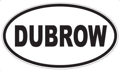 DUBROW - Oval Magnet