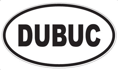 DUBUC - Oval Sticker