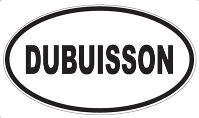DUBUISSON - Oval Sticker