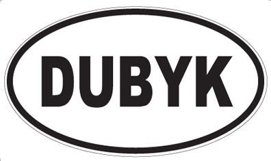 DUBYK - Oval Magnet