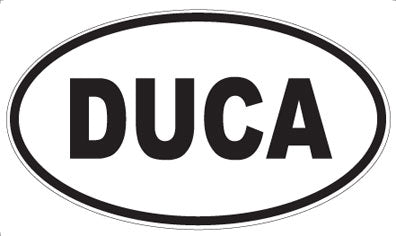 DUCA - Oval Sticker