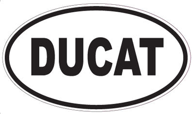 DUCAT - Oval Sticker