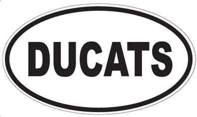 DUCATS - Oval Sticker