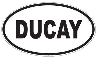 DUCAY - Oval Sticker