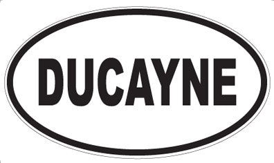 DUCAYNE - Oval Sticker