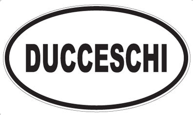 DUCCESCHI - Oval Sticker