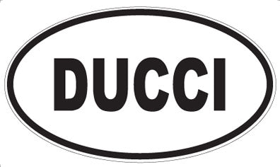 DUCCI - Oval Sticker