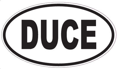 DUCE - Oval Sticker
