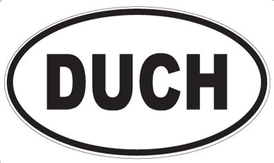 DUCH - Oval Sticker