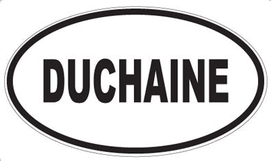 DUCHAINE - Oval Sticker