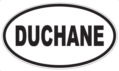 DUCHANE - Oval Sticker