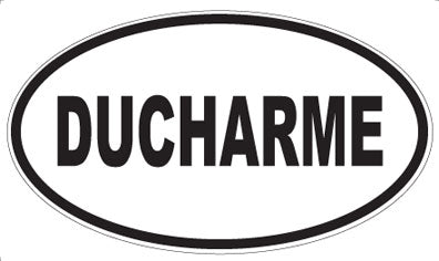 DUCHARME - Oval Sticker