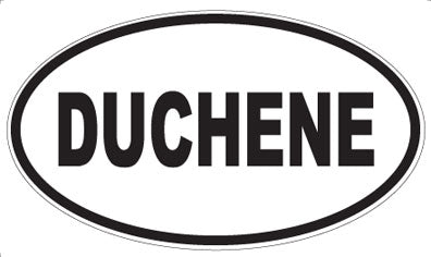DUCHENE - Oval Sticker