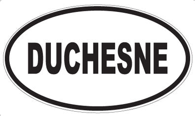 DUCHESNE - Oval Sticker