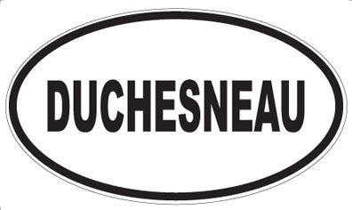 DUCHESNEAU - Oval Sticker