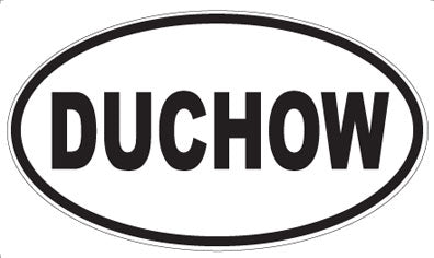 DUCHOW - Oval Sticker