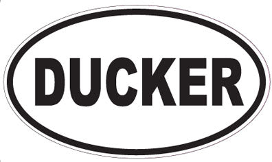 DUCKER - Oval Sticker