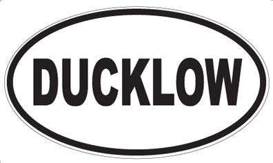 DUCKLOW - Oval Sticker