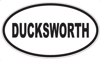 DUCKSWORTH - Oval Sticker