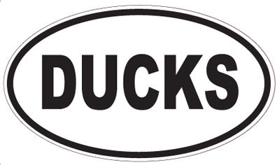 DUCKS - Oval Magnet