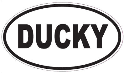 DUCKY - Oval Magnet