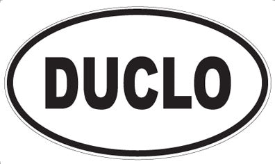 DUCLO - Oval Sticker
