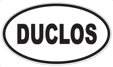 DUCLOS - Oval Sticker