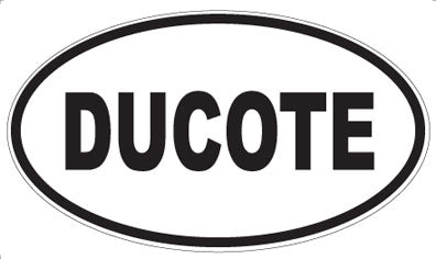 DUCOTE - Oval Sticker
