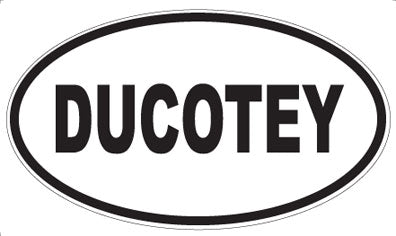 DUCOTEY - Oval Sticker